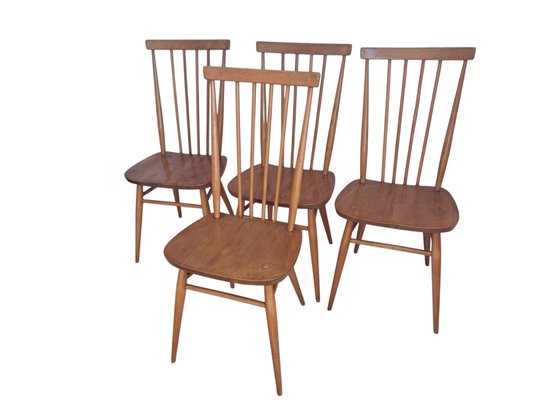 Fauteuil Windsor Ercol Par Lucian Ercolani - Bois Gris - Occasion