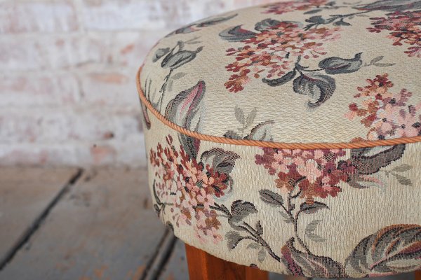 Tabouret ancien de ferme en chêne massif années 30/40 | Selency