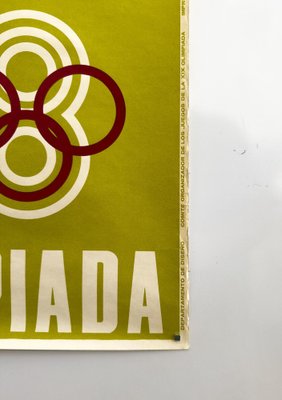 Mexico 68 Olympics Poster from Lance Wyman, 1968 for sale at Pamono