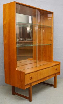 Mid Century Teak And Gl Display Cabinet From Turnidge For At Mid Century Teak And Gl Display Cabinet From Turnidge 2
