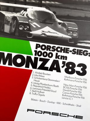 Original Porsche Poster by Gruppe C, 1983 for sale at Pamono
