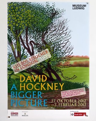 A Bigger Picture Exhibition Poster by David Hockney, 2012 for sale