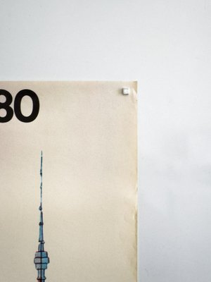 Moscow 1980 Olympics Poster by V. Davidov for sale at Pamono