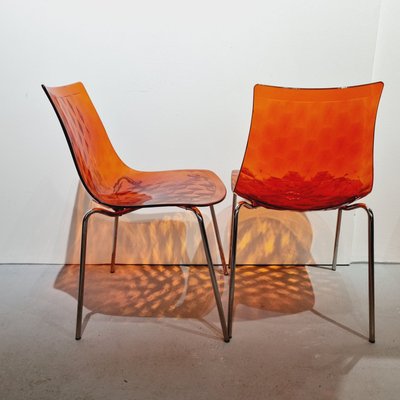 Italian Ice Chairs from Calligaris, 1980s, Set of 5 for sale at Pamono
