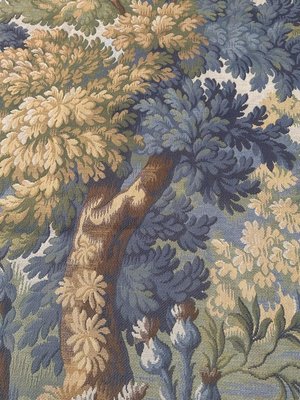 Tissu déco jacquard Aubusson emeraude