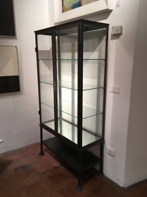 Antique Iron Gl Display Cabinet For At Pamono Antique Iron Gl Display Cabinet 2