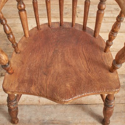 Dollhouse Miniature Kitchen / Dining Room Windsor Chair in Black ~ CLA07815