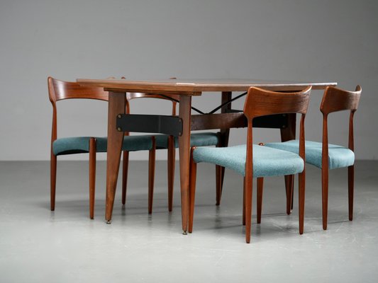 Esstisch aus Holz & Metall von Carlo Ratti, Italien, 1960er bei Pamono kaufen