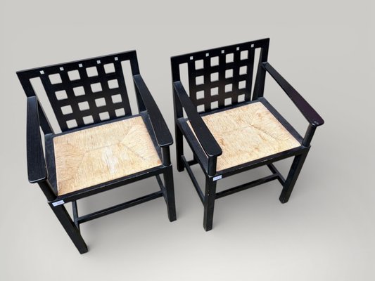 DS3 Chairs by Charles Rennie Mackintosh for Cassina, 1960s, Set of