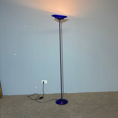 Jill Floor Lamp in Blue Murano Glass by King, Miranda and Arnaldi