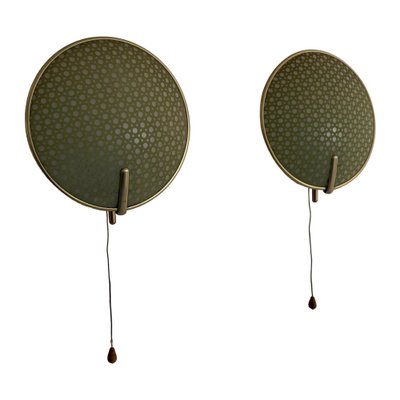 Applique / Plafonnier Leaf métal noir et doré D.30