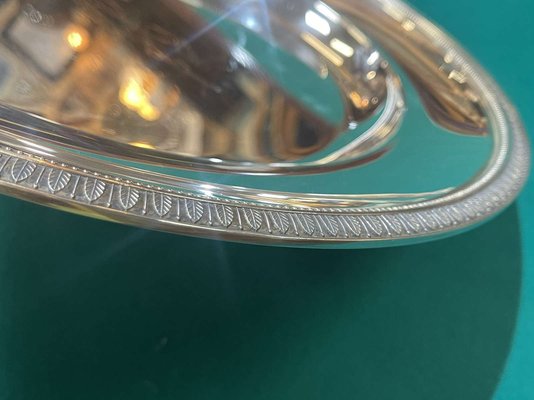 PLAT ROND CHRISTOFLE Modèle Malmaison Métal Argenté 32 CM