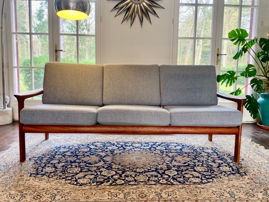 Danish Three-Seater Teak Sofa from Komfort, 1960s for sale at Pamono