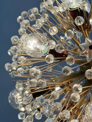 Lustre Oursini En Laiton – Style Sputnik Vintage – Milieu De Siècle – Neuf (fabrication Récente)