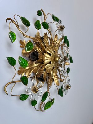 Ancienne Broche En metal argenter Art Déco Nouveau créateur Feuilles