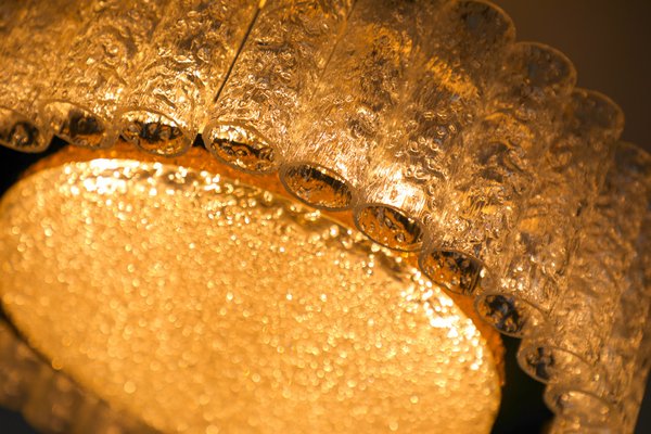Lot De 12 Abat-jours En Verre Doria - Années 60 - Style Lampadaire Vintage