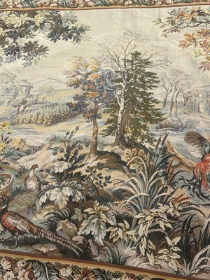 Tapisserie vintage Français lapin rabitts 58 x 43 Tenture