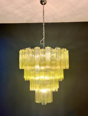 Lustre Ca' Venier En Verre De Murano – 5 Lumières Cristal Vert – Neuf