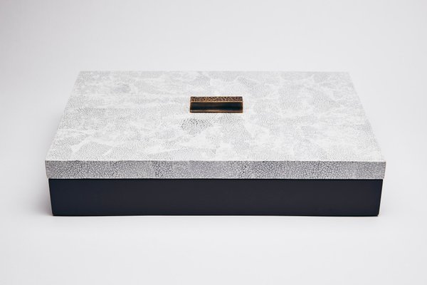 Small Decorative Box In White Eggshell By Reda Amalou For At Pamono Small Decorative Box In White Eggshell By Reda Amalou 1
