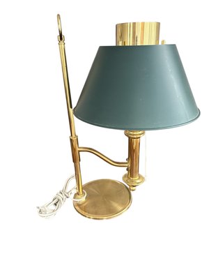 V-tac VT-7151 Lampe banquier verre bleu - Lampe de bureau Retro Vintage - Lampe