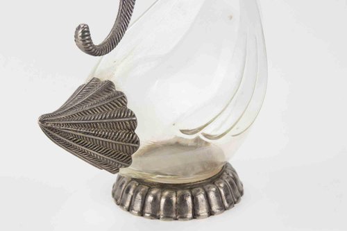 Porte-serviettes Vintage SILEA En Argent Plaqué Avec Canard - Fabrication Française