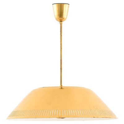 Ceiling Lamp in Brass and Glass from Lisa Johansson-Pape, 1950s