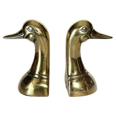 Sculpture Canard En Laiton – Vintage Années 70, Fait Main, Hauteur 24,5 Cm