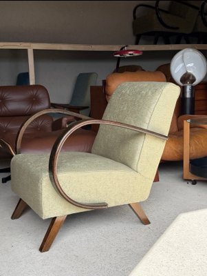 Bentwood Lounge Chair by Jindrich Halabala for sale at Pamono