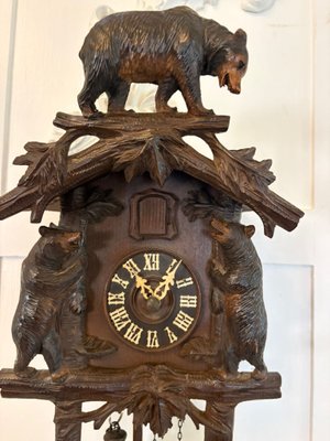Horloge Coucou Forêt Noire Hekas KA 3695 EX - Maison Avec Buveur De Bière Animé - NEUF