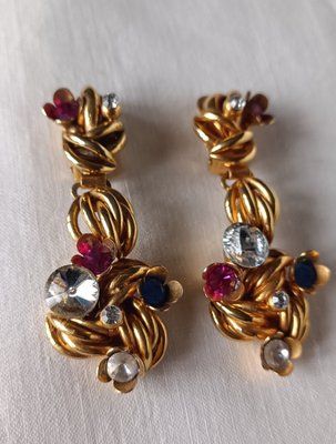 Sélection vintage:, Boucles d’oreilles clips et collier Chanel,, Superbe état., En vente sur l’e.shop , Lien en bio