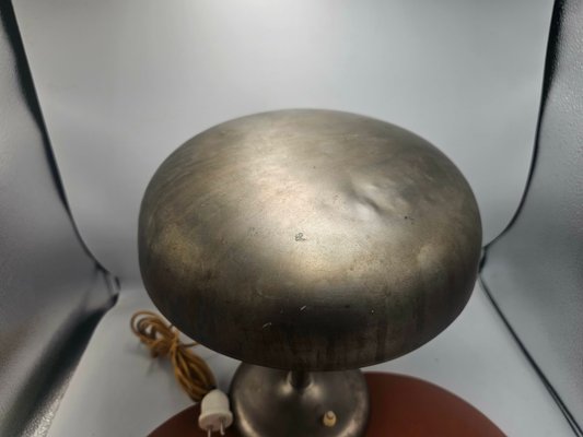 Lampe De Table Art Nouveau Lundberg – Verre & Laiton – Forme Champignon
