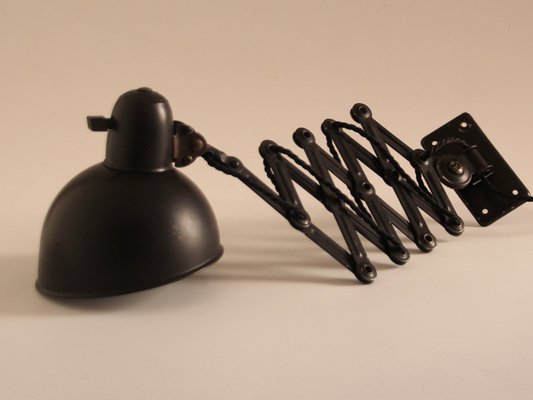 Large Model 6718 Scissor Wall Lamp by Christian Dell for Kaiser