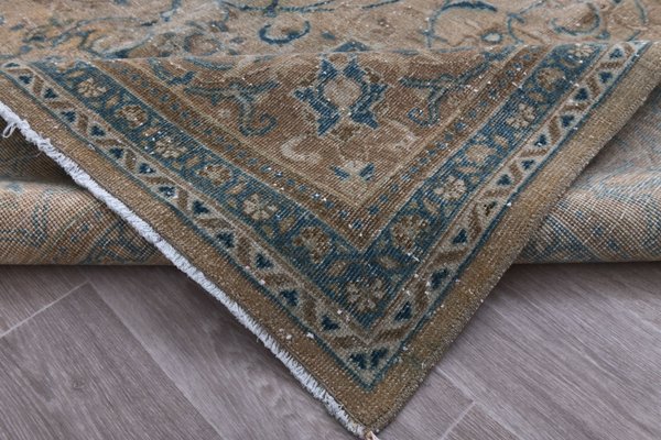 Tapis Ancien Turc En Laine – 2,5 X 12,2 Pieds (0,75 X 3,70 M) Vintage 1970
