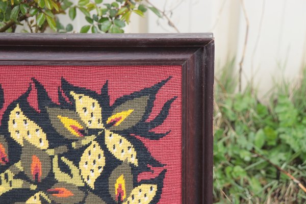 Grande Tapisserie Artisanale Style Lurçat - Vers 1950 - Sans Marque