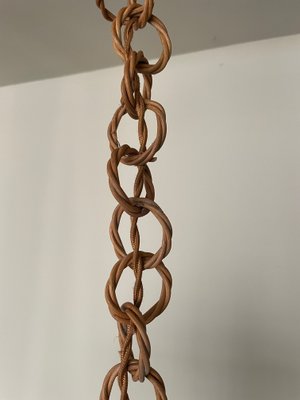 Hngelampe aus Bambus, 1950er bei Pamono kaufen