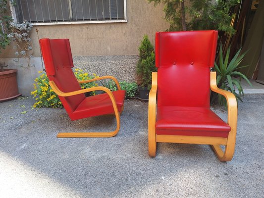 Fauteuil Design Danois BoConcept, Cuir Rouge, Made In Danemark, 40x80 Cm
