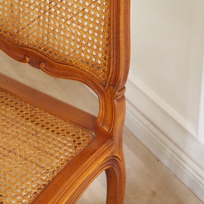 French Louis XV Style Viennese Wicker Dining Chair for sale at Pamono