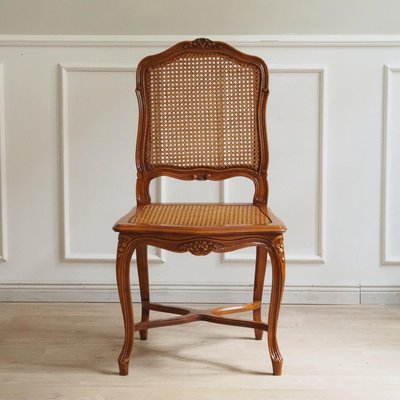 French Louis XV Style Viennese Wicker Dining Chair for sale at Pamono