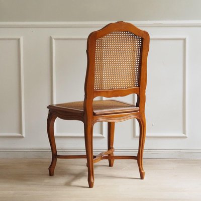 French Louis XV Style Viennese Wicker Dining Chair for sale at Pamono