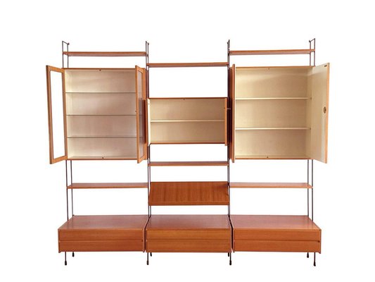 Omnia Wall System in Walnut from Hilker, 1960s for sale at Pamono