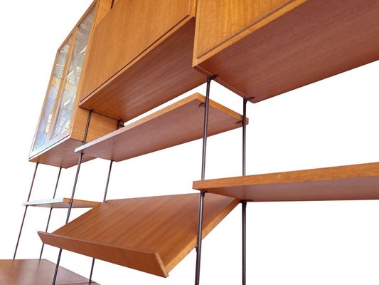 Omnia Wall System in Walnut from Hilker, 1960s for sale at Pamono