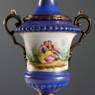 Antique Bronze Oil Lamp from Kosmos Brenner, Europe, 19th Century