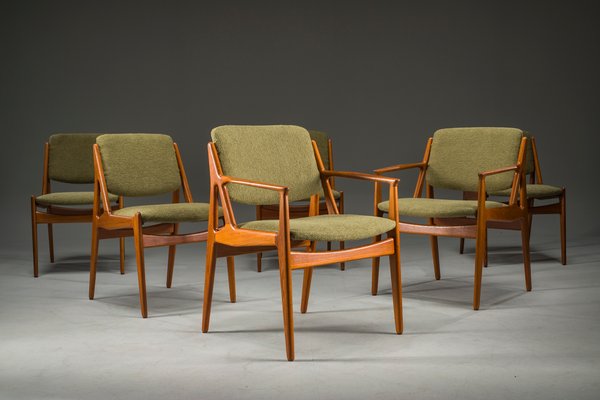 椅子 inspired to Arne Vodder 1960s Denmark Danish Ella Chairs in Teak attributed to Arne Vodder for Vamo