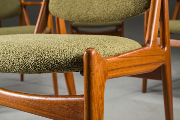 Danish Ella Chairs in Teak attributed to Arne Vodder for Vamo