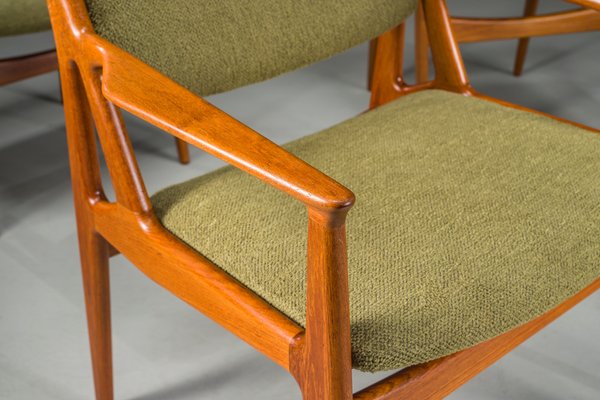 Danish Ella Chairs in Teak attributed to Arne Vodder for Vamo