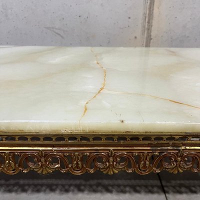 Scacchiera In Marmo Indiano 15x15 Con Pezzi In Ottone - Set Da Collezione Con Intarsi Artigianali - 2