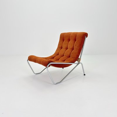 Mid-Century Modern Swedish Lounge Chair from EM Möbler, 1970s