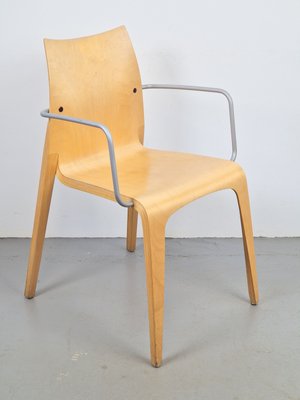Jakob Bergデザイン　希少北欧ヴィンテージの木製チェア Flow Chair in Plywood by Jacob Berg, 1990s for sale at Pamono