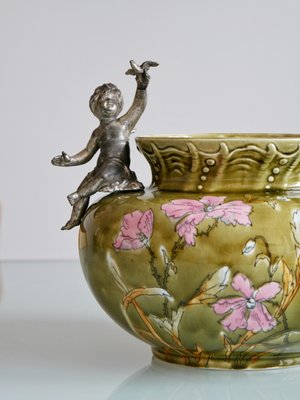 Art Nouveau Jardiniere by Ludwig Wessel, 1890s for sale at Pamono