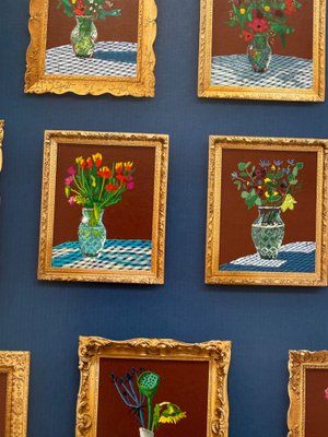 David Hockney, 25th June 2022, Looking at the Flowers, Print for